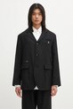 Μάλλινο σακάκι Undercover μαλλί μαύρο US2E4192