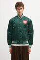 Human Made kurtka bomber NYLON STADIUM bez kaptura zielony HM30JK038