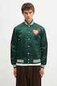 Human Made kurtka bomber NYLON STADIUM bez kaptura zielony HM30JK038