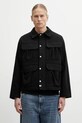 NEIGHBORHOOD kurtka bawełniana UTILITY JACKET bez kaptura czarny 252AQNH.JKM01
