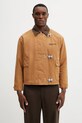 Bavlněná bunda NEIGHBORHOOD FIREMAN nezateplené hnědá 252AQNH.JKM02