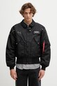 Alpha Industries kurtka bomber bez kaptura czarny 258150