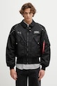 Alpha Industries kurtka bomber bez kaptura czarny 258150