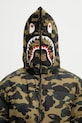 Páperová bunda A Bathing Ape 1st Camo Snowboard Sharkdown zelená 001DNL801305M