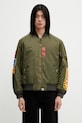 Bunda A Bathing Ape Shark MA-1 jemné zateplenie zelená 001HJL801003M