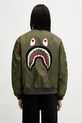 Odzież A Bathing Ape kurtka bomber Shark MA-1 001HJL801003M zielony