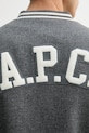 Bunda s příměsí vlny A.P.C. blouson micky WVBEB.M02974 šedá