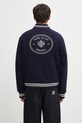Abbigliamento Sporty & Rich giacca bomber in lana Eden Crest Varsity OW03160666BL106 blu navy