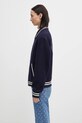 Sporty & Rich kurtka bomber wełniana Eden Crest Varsity OW03160666BL106 granatowy AW25