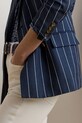Lauren Ralph Lauren blézer vászonkeverékből 200973085 sötétkék