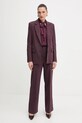 Patrizia Pepe marynarka 8S0553.A621 bordowy AW25