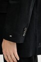 Ľanové sako Tommy Hilfiger čierna WW0WW47163