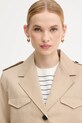 Хлопковая куртка Tommy Hilfiger бежевый WW0WW47164