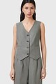 AllSaints vestă AVERIE W044QC gri