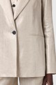 Odzież AllSaints marynarka lniana AVERIE W067QC srebrny