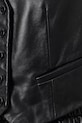 Odzież AllSaints kamizelka skórzana ARLA W124PC czarny