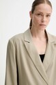 Gestuz blazer din amestec de in verde 10910285