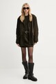 Gestuz marynarka zamszowa 10910552 zielony AW25
