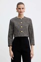 Pinko marynarka z domieszką wełny tkanina brązowy 105708.A2QX