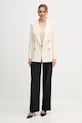 United Colors of Benetton marynarka z domieszką wełny 2YVXDW03A beżowy AW25