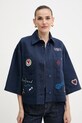 Weekend Max Mara kurtka bawełniana ASSUAN nieocieplane granatowy 2525046021600