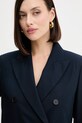 Βαμβακερό blazer Weekend Max Mara TAPPETO σκούρο μπλε 2525046061600
