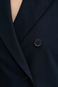 Βαμβακερό blazer Weekend Max Mara TAPPETO 2525046061600 σκούρο μπλε