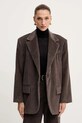 Weekend Max Mara marynarka sztruksowa FORMIA tkanina brązowy 2525046052600