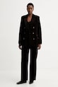 Σακάκι από βελούδο ZADIG&VOLTAIRE WWBL01943 καφέ AW25