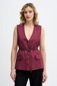Sisley kamizelka tkanina bordowy 24QVLJ00V