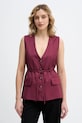 Sisley kamizelka tkanina bordowy 24QVLJ00V