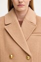 GANNI cappotto con lana Double Faced Wool Doublebreatsed Blazer marrone W0876