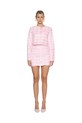 GOD SAVE QUEENS marynarka HIGH PRIORITY TWEED JACKET bez podszewki różowy GSQ.151.391