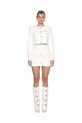 GOD SAVE QUEENS marynarka EXECUTIVE TWEED JACKET bez podszewki biały GSQ.152.391