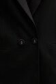 Σακάκι με προσθήκη μάλλινου υφάσματος Twinset 252TT2121 μαύρο