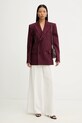 Bunda s prímesou vlny MAX&Co. 2528046042200 burgundské AW25