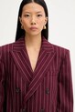Bunda s prímesou vlny MAX&Co. burgundské 2528046042200