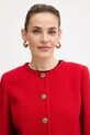 Luisa Spagnoli marynarka z dodatkiem wełny czerwony 542705