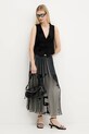 Desigual vestă FLOCK 25WWEW70 negru AW25