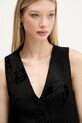 Desigual vestă FLOCK negru 25WWEW70