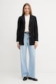 Sako od brušene kože Pedro del Hierro 5492121 mornarsko plava AW25