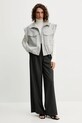 Vesta s prímesou vlny BOSS Orange 50547683 sivá AW25