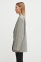 Anine Bing linen blend blazer quinn A.01.10970 gray AW25