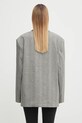 Clothing Anine Bing linen blend blazer quinn A.01.10970 gray