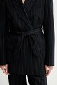 Rag & Bone marynarka z dodatkiem wełny RA8925F4MCN granatowy