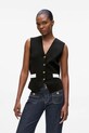 Karl Lagerfeld vestă necaptusit negru A4W18061