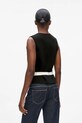 Karl Lagerfeld vestă A4W18061 negru AW25