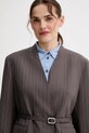 Пиджак с шерстью ISABELLE BLANCHE коричневый IS25FW.J043.T003
