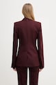 Odzież Sportmax marynarka z dodatkiem wełny COCCO 2522046042600 bordowy