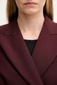 Sportmax marynarka z dodatkiem wełny COCCO 2522046042600 bordowy